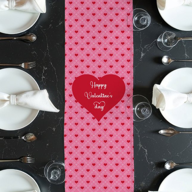Sweetheart Hearts Table Runner Valentine’s Day  (Sweetheart Hearts Table Runner Valentine’s Day Decor)