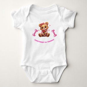 Sweetheart in Training – Cute Baby Bear Valentine Bodysuit