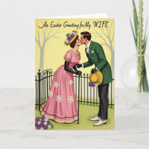 Sweetheart Kiss Vintage Style Card