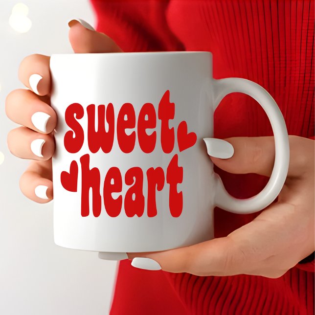 Sweetheart modern Red Valentine's Day Coffee Mug (Creator Uploaded)