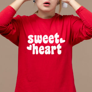 SweetHeart Modern Red Women's Valentines Day T-Shirt
