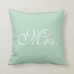 Sweetheart Mrs. Throw Cushion<br><div class="desc">The perfect cushion for sweetheart table. The coordinating Mr. cushion is also available. If you would like to change the background colour: click on the "customise it" button, click the "edit" button to the right, click on "background" and choose your colour. If you need help just contact us at prettyfancyinvites@gmail.com...</div>