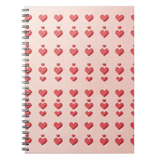 Sweetheart Pink: Adorable Red Hearts Notebook