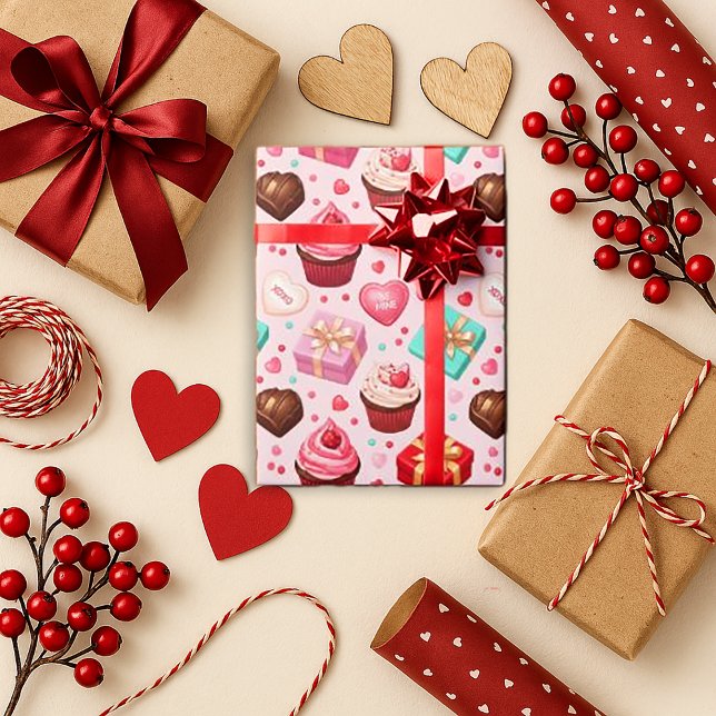 Sweetheart Pink Valentine Wrapping Paper (Creator Uploaded)