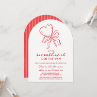 Sweetheart pinstripes lollypop Baby Shower