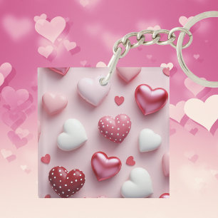 Sweetheart Polka Dots Key Chain