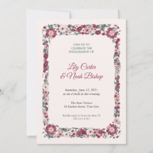 Sweetheart Quartet Engagement Party Invitation