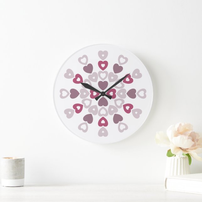 Sweetheart Quilt Large Clock (Home)