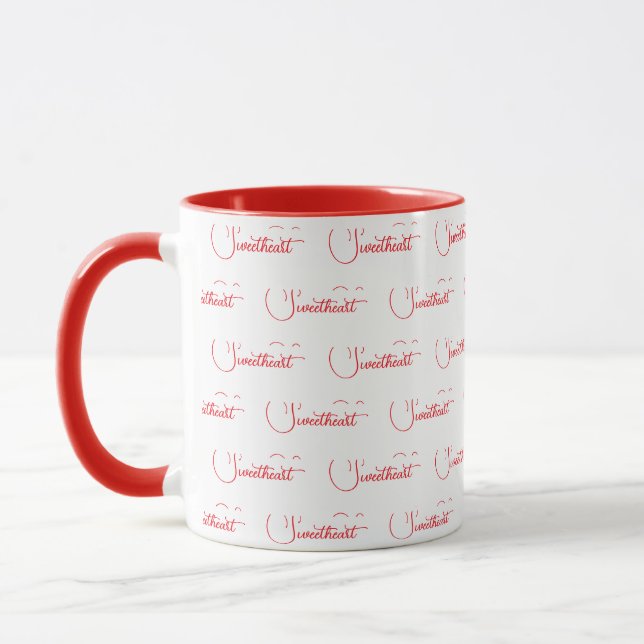 Sweetheart Red Mug (Left)