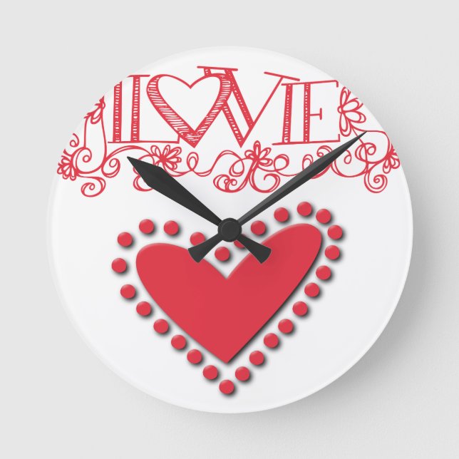 sweetheart round clock (Front)
