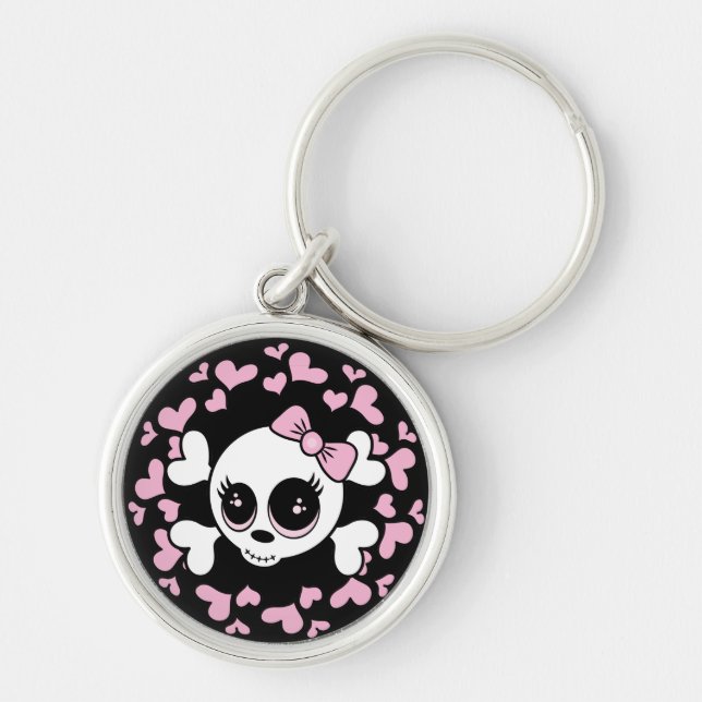 Sweetheart Skull Key Ring (Front)