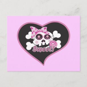 Sweetheart Skull Postcard