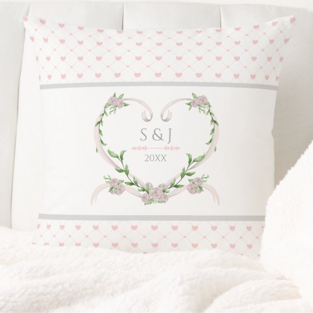 Sweetheart Soft Pink Romantic Valentines Cushion (The sweetest personalized gift for a romantice Valentine's Day )