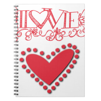 sweetheart spiral notebook