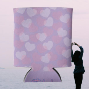 Sweetheart Sprinkle   Heart Pattern  Can Cooler