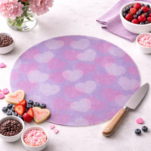 Sweetheart Sprinkle Lavender Heart Decorative Cutting Board
