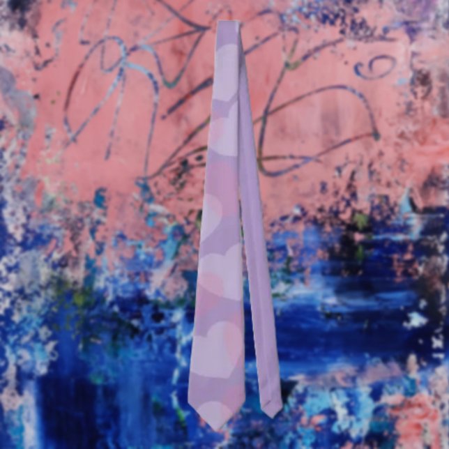 Sweetheart Sprinkle | Lavender Heart Pattern  Tie (Creator Uploaded)