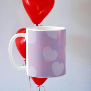 Sweetheart Sprinkle Pink & White Hearts Classic Coffee Mug