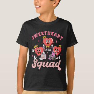 Sweetheart Squad Slp Ot Pt Candy Heart Happy Valen T-Shirt