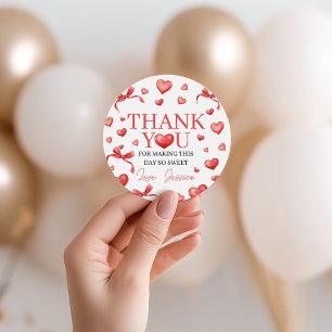 Sweetheart Thank You Favor Tag