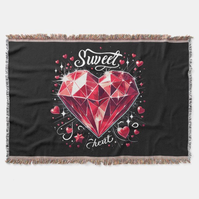 Sweetheart Throw Blanket (Front)