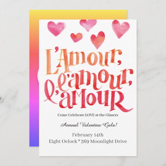 Sweetheart Valentine Baby Shower Invitation (Front/Back)