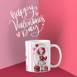 Sweetheart Valentine Girl Coffee Mug
