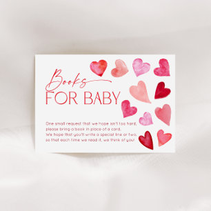 Sweetheart Valentine Hearts Books for Baby Enclosure Card