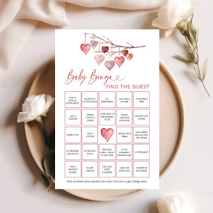 Sweetheart Valentines Baby Bingo Find The Guest