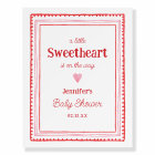 Sweetheart Valentine's Baby Shower Welcome Sign