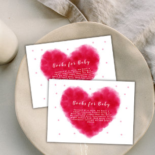 Sweetheart Valentines Books For Baby Shower Enclosure Card
