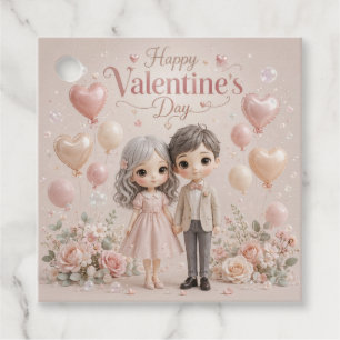 Sweetheart Whispers in Pastel Pink Favour Tags