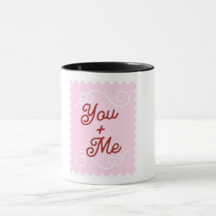 Sweetheart "You + Me" Pink Mug - Cute Bridesmaid