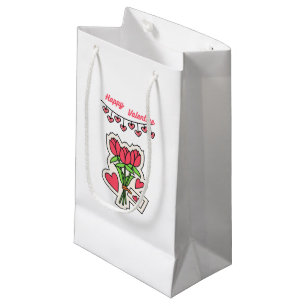 Sweetheart's Secret: A Heartfelt Valentine's Day  Small Gift Bag
