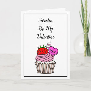 Sweetie Be My Valentine   Valentine's Day Card