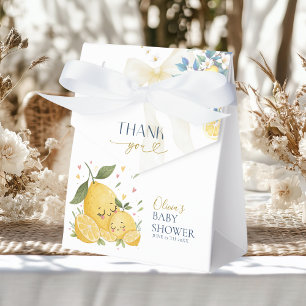 Sweetie Ciao Baby Watercolor Citrus Yellow Lemons Favour Box