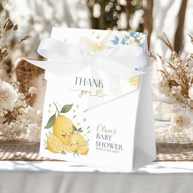 Sweetie Ciao Baby Watercolor Citrus Yellow Lemons Favour Box (Creator Uploaded)