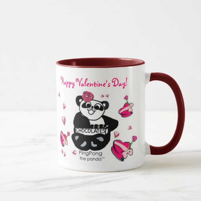 SWEETIE PANDA Valentine Mug (Right)