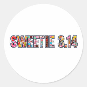 Sweetie Pi: Candy Lover’s Dream! Classic Round Sticker