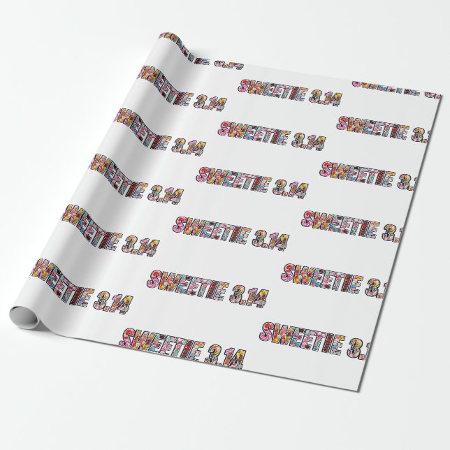  Sweetie Pi: Candy Lover’s Dream! Wrapping Paper (Unrolled)
