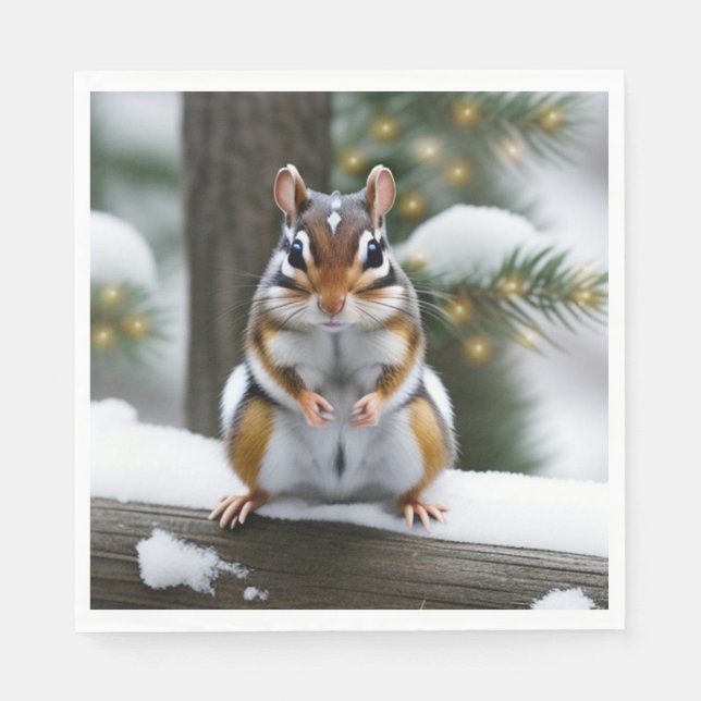 Sweetie Pie Chipmunk Napkin (Front)