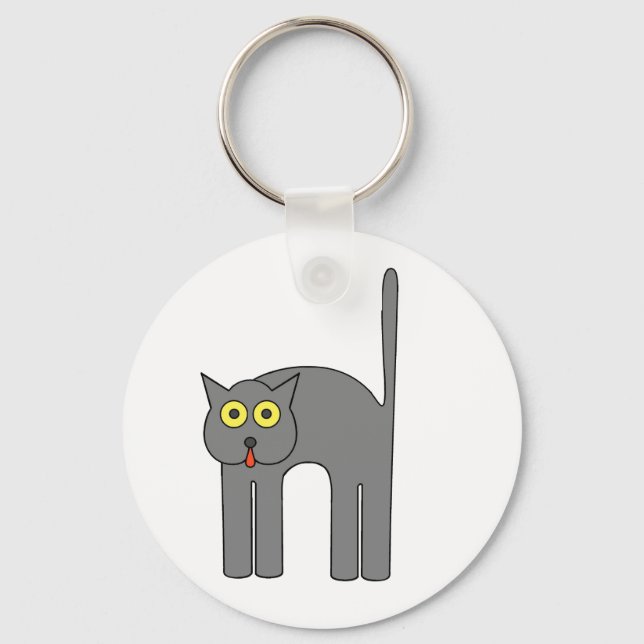 Sweetie Pie Cornered Cat EnGarde Key Ring (Front)