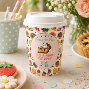 Sweetie Pie - Pi Day 1st Birthday Party Paper Cups