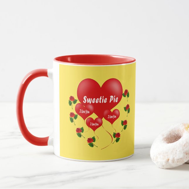 Sweetie pie- romantic mug (With Donut)