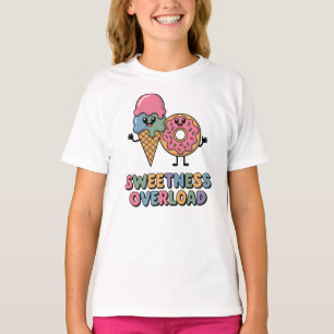 Sweetness Overload Donut & Ice Cream Kids T-Shirt
