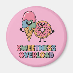 Sweetness Overload Doughnut & Ice Cream Kids Magnet