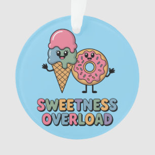 Sweetness Overload Doughnut & Ice Cream Kids Ornament