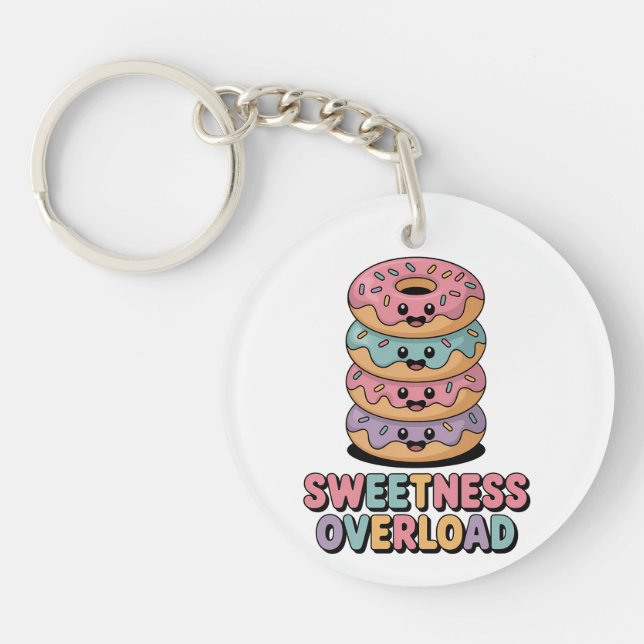 Sweetness Overload | Doughnut Kids Key Ring (Front)