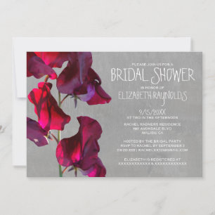 Sweetpea Bridal Shower Invitations