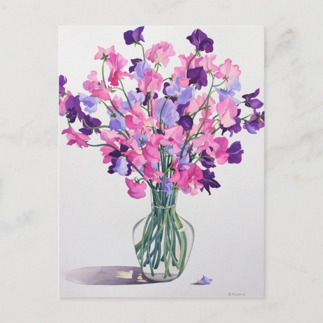 Sweetpeas 2007 postcard (Front)